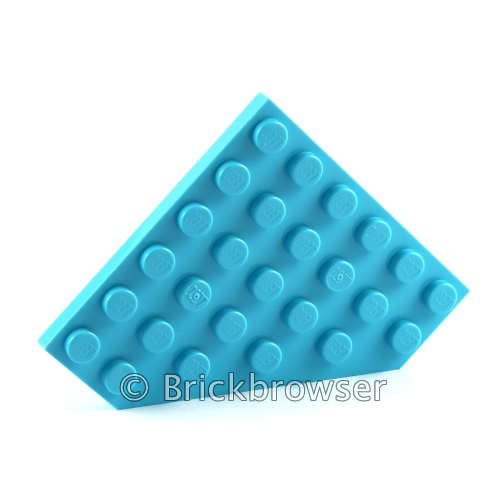 LEGO 6 x Platte althell grau Light Gray Wedge Plate 6x6 Cut Corner 6106 
